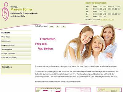 Screenshot Praxis Börner