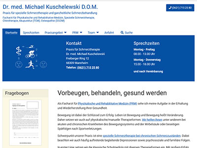 Screenshot Praxis Dr. Kuschelewski