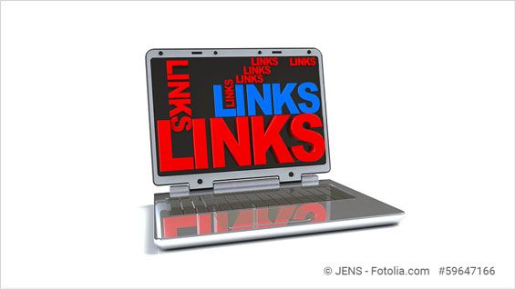 Laptop mit Links